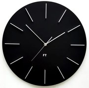 Ceas de perete design Future Time FT2010BK Round  black, diametru 40 cm