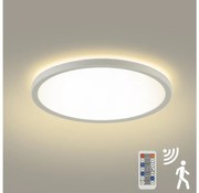 Plafonieră LED dimabilă cu senzor de mișcare ULTRA SLIM LED/24W/230V d. 42 cm + telecomandă