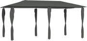 vidaXL Pavilion cu huse pentru stâlpi, antracit 2,98x5,3x2,59m 160g/m²