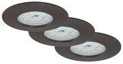 SET 3x corp de iluminat LED pentru baie ATTACH LED/5W/230V IP44 Briloner 7204-031