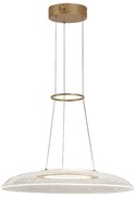 Lustra LED suspendata din metal auriu Zofrael D-50cm