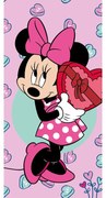 Prosop pentru copii roz din frotir 70x140 cm Minnie – Jerry Fabrics