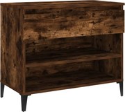 vidaXL Pantofar, stejar fumuriu, 70x36x60 cm, lemn prelucrat