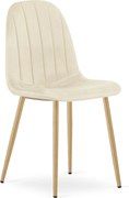 Scaun de masa PADVA VELVET, bej deschis