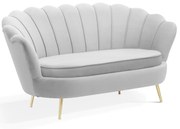 Canapea 2 locuri Muszelka gri – H82 cm