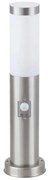 Lampă de exterior cu senzor INOX TORCH 1xE27/25W IP44 Rabalux 8267