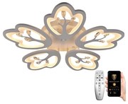 Lustră LED aplicată dimabilă LED/80W/230V 3000-6500K + telecomandă