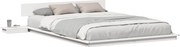 vidaXL Cadru de pat Alb 160 x 200 cm lemn