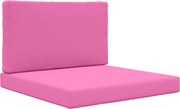 vidaXL Perna pentru canapea de exterior 2 pcs Roz Poliester