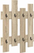 vidaXL Răcător de paltoane montat pe perete Pe perete Stejar Sonoma