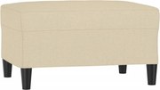 vidaXL Taburet, crem, 70x55x41 cm, material textil