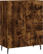 vidaXL Servantă, stejar fumuriu, 69,5x34x90 cm, lemn compozit