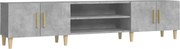 vidaXL Comodă TV, gri beton, 180x31,5x40 cm, lemn prelucrat