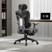 Scaun ergonomic, Sezut Translatie, cotiere 9D, tetiera 6D, suport lombar reglabil, spătar reglabil inaltime, pivotant, suport picioare, sezut buretat, Negru
