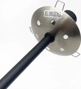 Brilagi - Lustra aplicată MALIVA 4xE14/15W/230V crom mat/fumuriu