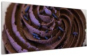 Tablou - Cupcake din ciocolată (120x50 cm)