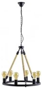Suspensie vintage 6 becuri E27 FINDLAY 49694 Eglo