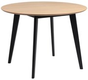 Masă dining în decor de stejar Actona Roxby, ø 105 cm