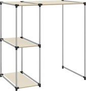 vidaXL Raft peste mașina de spălat, crem, 87x55x90,5 cm, fier