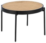 Masuta de cafea rotunda design modern Rattan