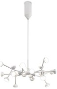 Lustra LED design modern ADN alb Medium