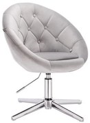 HR8516CROSS Scaun Gri din Catifea