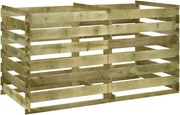 vidaXL Compostor cu stinghii, 180x90x90 cm, lemn de pin tratat