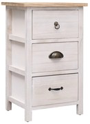 vidaXL Dulap lateral, 35 x 25 x 57 cm, lemn de paulownia
