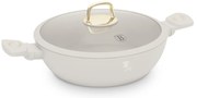Cratiță cu capac 28 cm, 3.8L – Berlinger Haus Sahara Collection BH 8068, crem, antiaderentă, pentru rețete rapide și sănătoase
