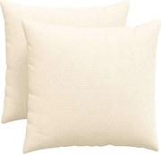vidaXL Perne pentru canapea 2 pcs Crem 50 x 50 cm