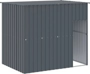 vidaXL Cușcă câine cu acoperiș antracit 214x153x181 cm oțel galvanizat