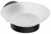 SAPHO XB800 X-round black săpunieră, sticlă opacă,negru