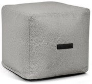 Fotoliu bean bag gri deschis cu tapițerie din țesătură bouclé Up! MooG – SLOWDOWN