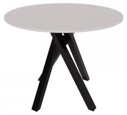 Masă sufragerie 92 cm Geratus 92 (Alb + Negru) (pentru 2-4 persoane). 1103529