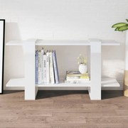 vidaXL Bibliotecă, alb extralucios, 100x30x51 cm, lemn compozit