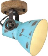vidaXL Lampă de perete 25 W, albastru uzat, 11,5x11,5x25 cm, E27
