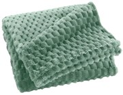 Pătură din flanel 125 x 150 cm FROSTY, verde deschis