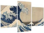 Tablou - Katsushika Hokusai, Under the Wave off Kanagawa, reproducere (90x60 cm)