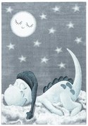 Covor pentru copii albastru/gri 80x150 cm Bambi – Ayyildiz Carpets