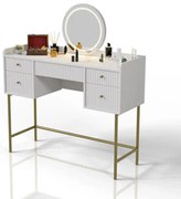 Juskys Masa de toaletă Samira - albă