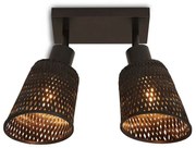 Plafoniera eco din bambus Java 2-Shade bl/15x17, bl