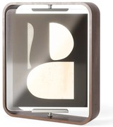 Ramă foto maro închis cu picior de susținere din lemn 26x31,5 cm Bellwood – Umbra