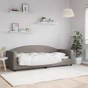 vidaXL Pat de zi, gri taupe, 80x200 cm, material textil