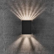 Aplica LED exterior cu iluminat up/down IP54 Fold 10 negru 2019041003 NL