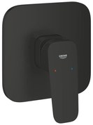 Baterie dus incastrata Grohe Cubeo negru mat fara corp ingropat