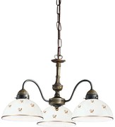 Kolarz NONNA 731.83.170 - Candelabru cu lanț, 3xE27/75W/230V, design floral, aur roz