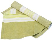 Set din bumbac Napron 32x47 cm cu servetel 40x40 cm FOOD Culoare: Verde