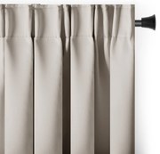 Draperie bej blackout/termoizolantă 140x270 cm Pleat – Restilo