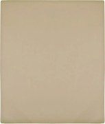 vidaXL Cearșaf de pat cu elastic, 2 buc, gri taupe, 160x200 cm bumbac