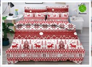 Set Lenjerie De Pat Craciun 6 Piese Pat 2 Persoane, Christmas Collection